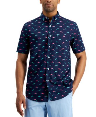 men's shirt with swordfish logo