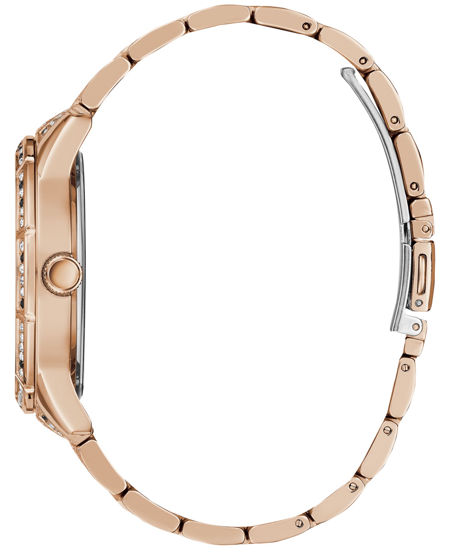 Women's Glitz Rose Gold-Tone Stainless Steel Bracelet Watch 40mm