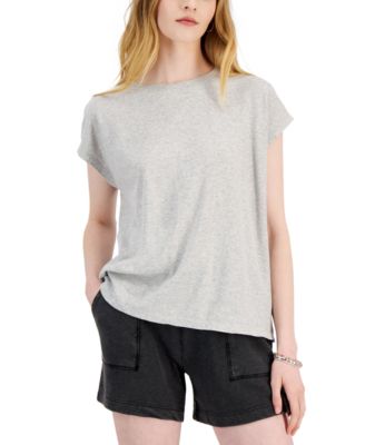 Style & Co - Women's Cotton Muscle Crewneck T-Shirt