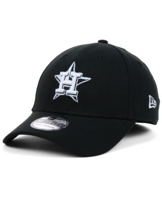 New Era Houston Astros Black and White Classic 39THIRTY Stretch-Fitted Cap