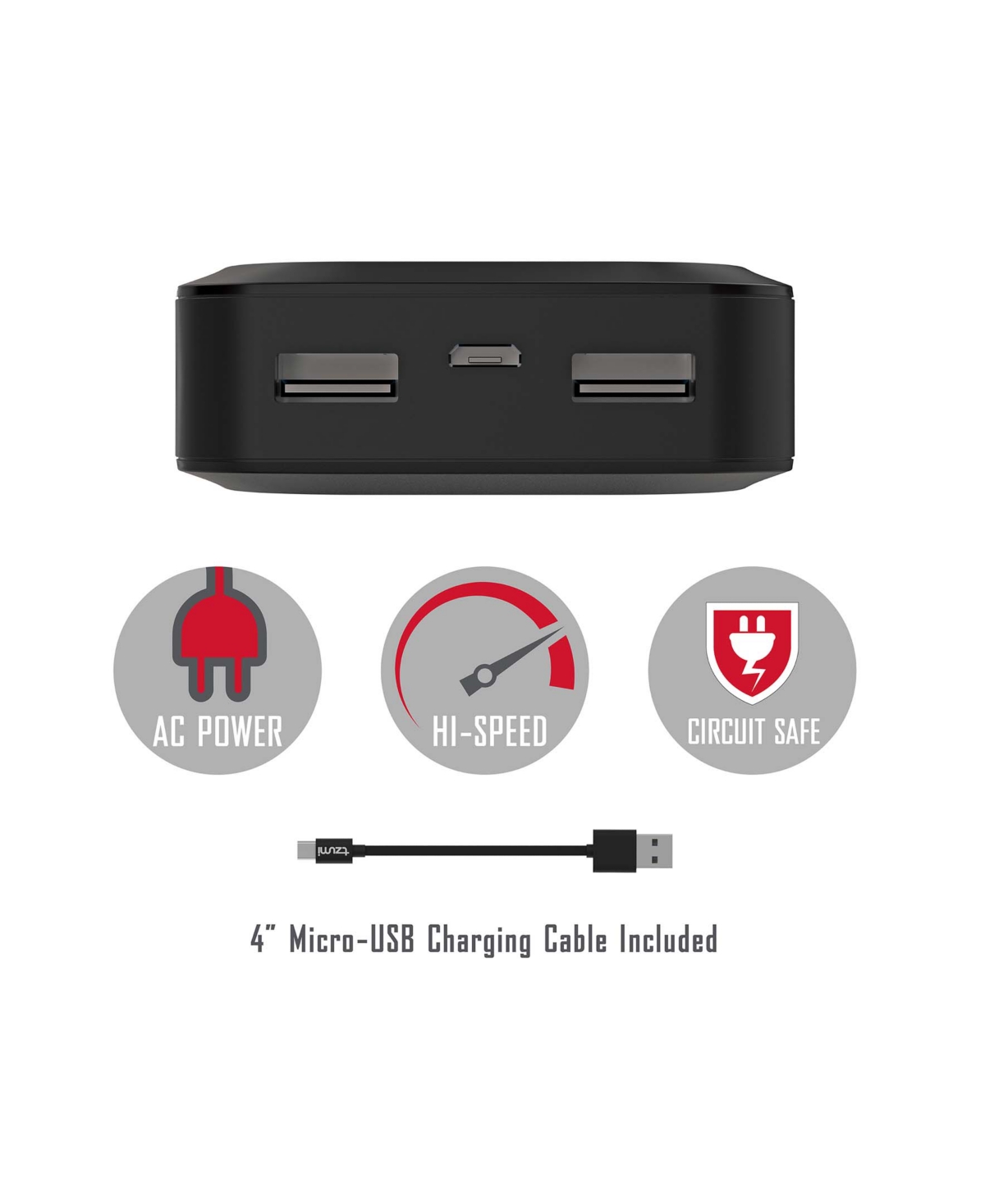 Tzumi PocketJuice Endurance Portable Usb Charger