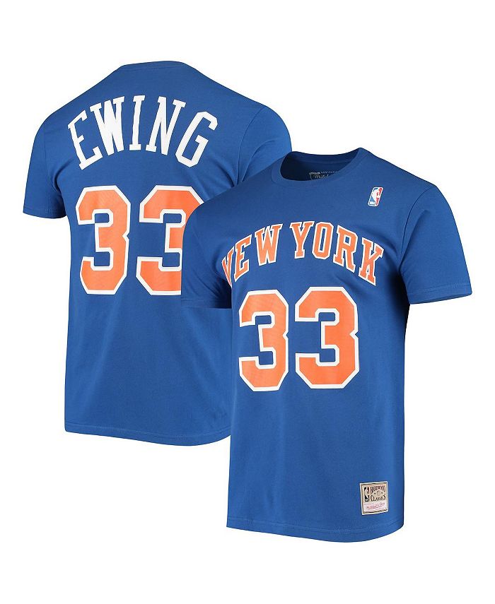 Men's New York Knicks Patrick Ewing Mitchell & Ness White Hardwood