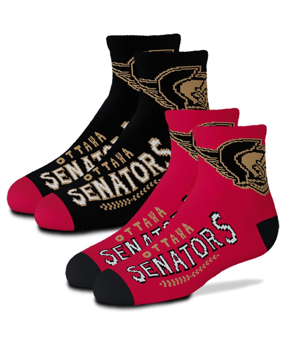 Shop For Bare Feet Youth Boys And Girls  Ottawa Senators 2-pack Team Quarter-length Socks