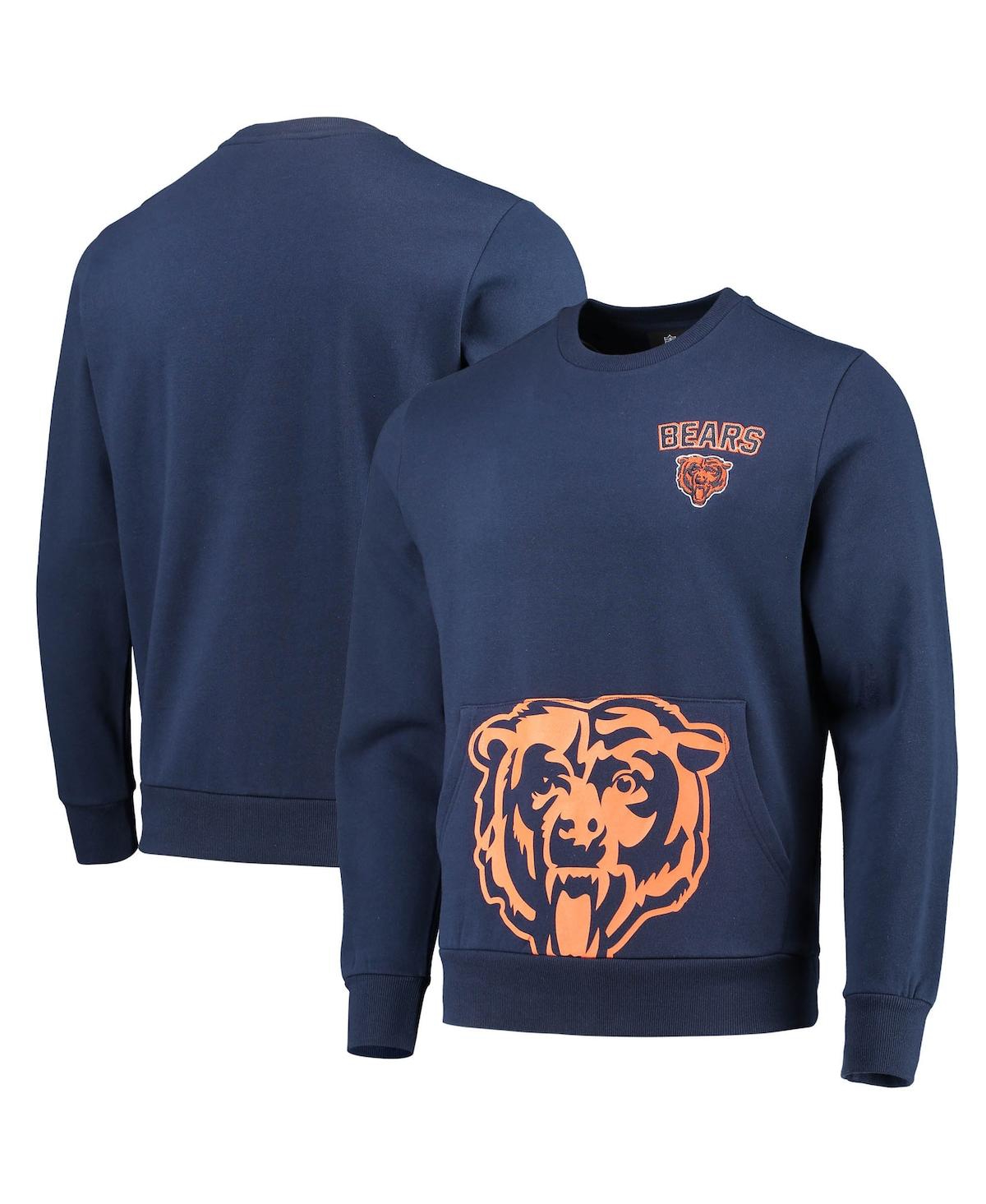 Men's Foco Navy Chicago Bears Pocket Pullover Sweater - Navy
