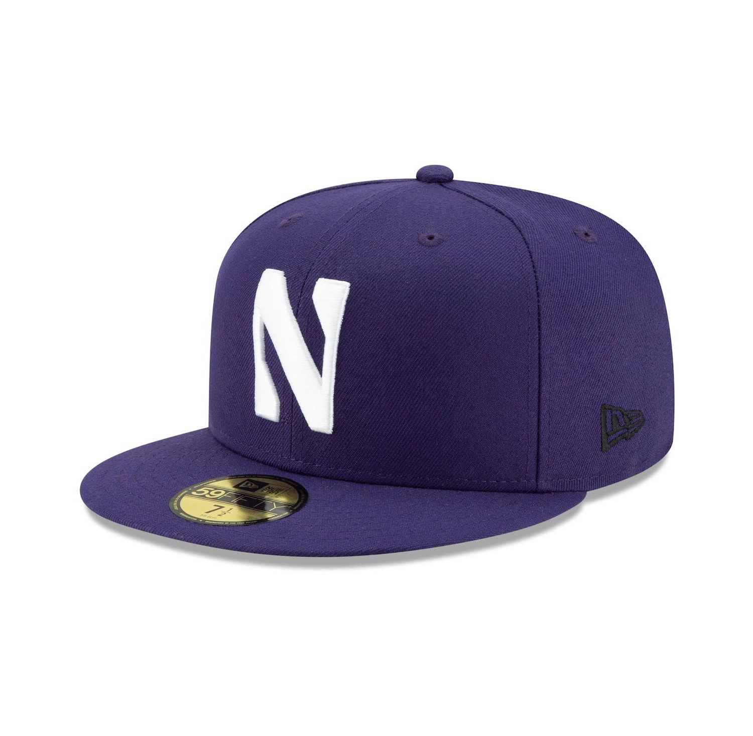 Men's Purple Northwestern Wildcats Primary Team Logo Basic 59FIFTY Fitted Hat