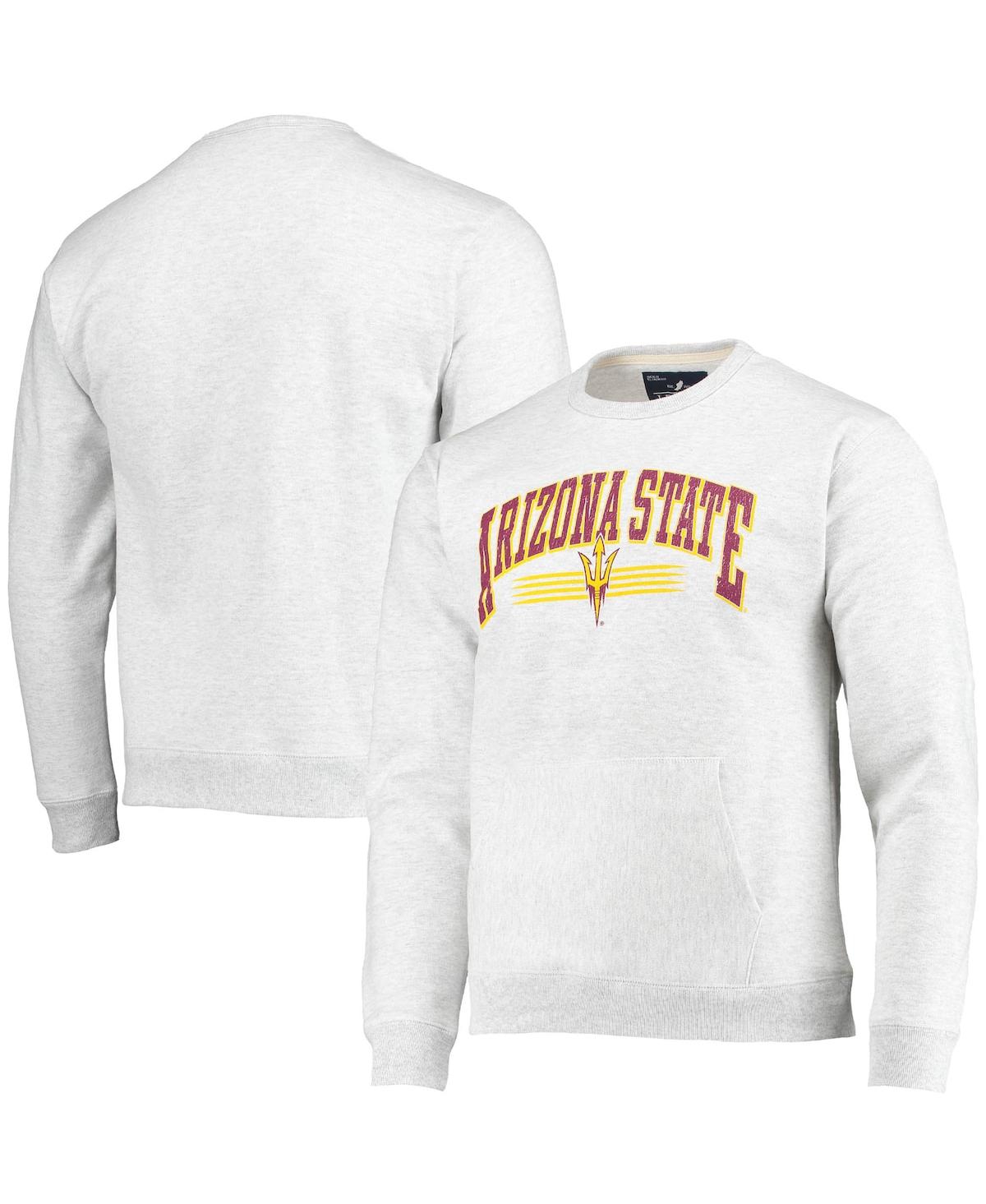 Men's League Collegiate Wear Heathered Gray Arizona State Sun Devils Upperclassman Pocket Pullover Sweatshirt - Heathered Gray