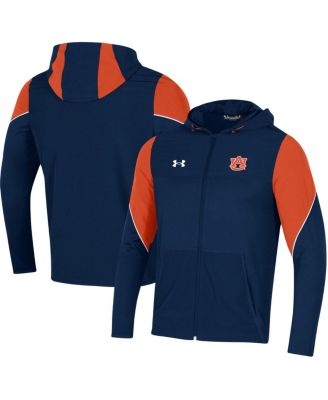 Men's Navy Auburn Tigers 2021 Sideline Warm-Up Full-Zip Hoodie