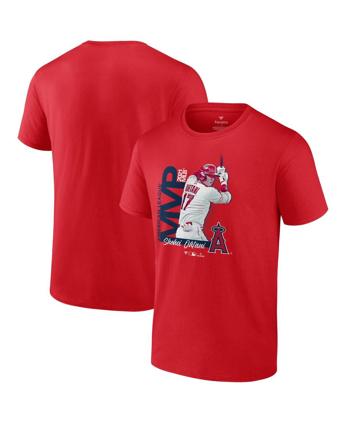 Men's Fanatics Shohei OhtaniLos Angeles Angels 2021 Al Mvp Big and Tall T-shirt - Red