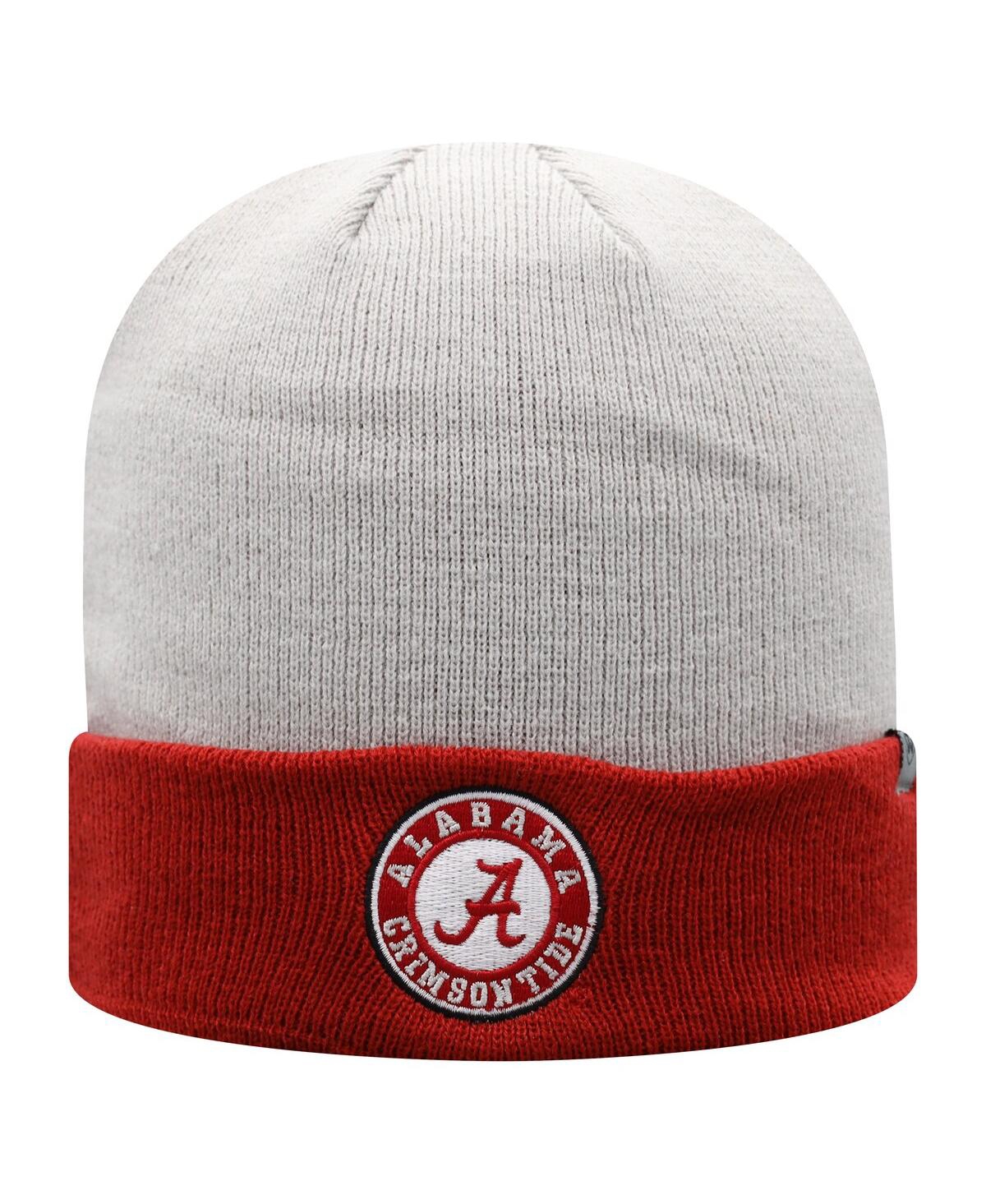 Men's Top of the World Crimson Alabama Crimson Tide Core 2-Tone Cuffed Knit Hat - Crimson