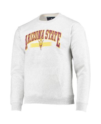 Men's Heathered Gray Arizona State Sun Devils Upperclassman Pocket Pullover Sweatshirt