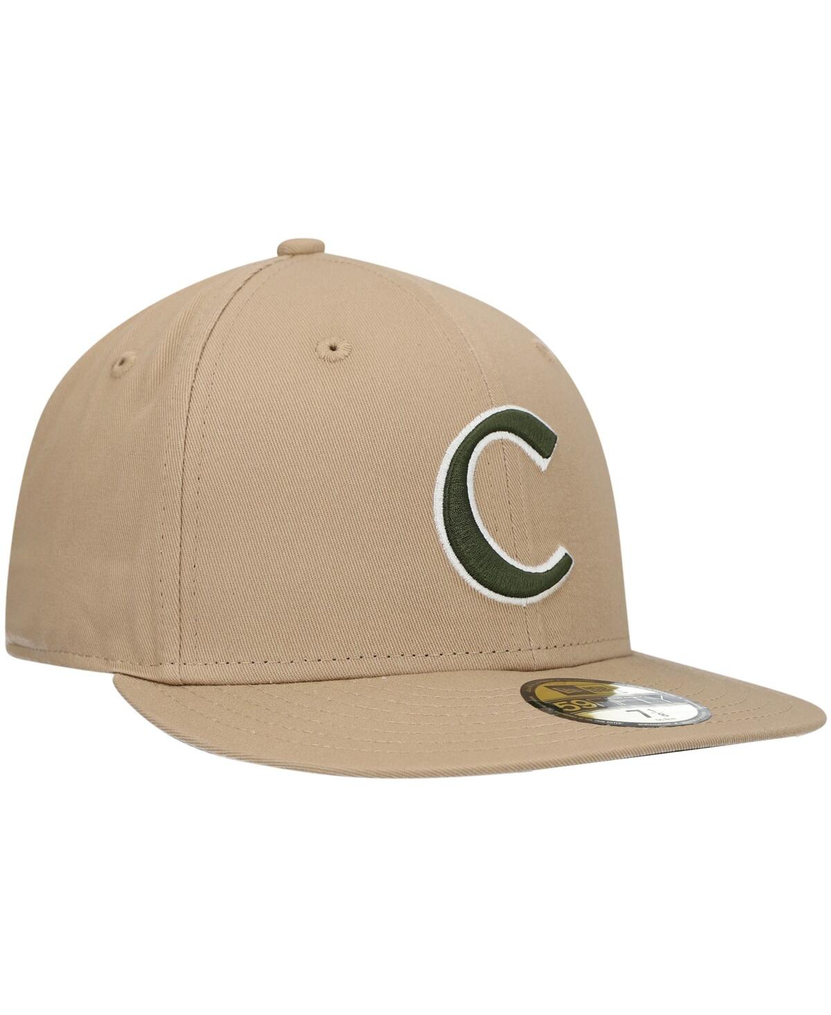 Men's New EraClemson Tigers Camel & Rifle 59FIFTY Fitted Hat - Tan