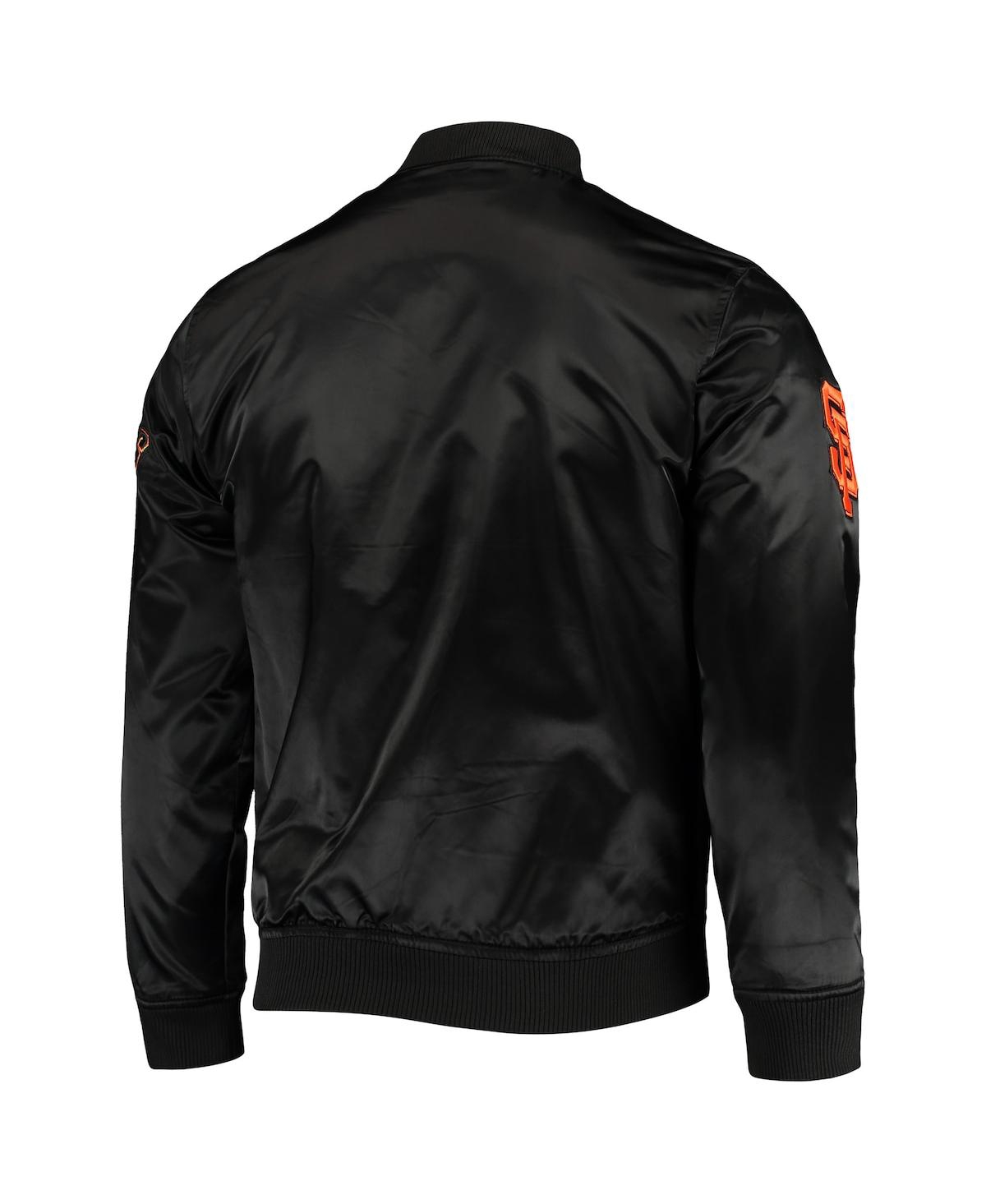 Men's Pro StandardSan Francisco Giants Wordmark Satin Full-Snap Jacket - Black
