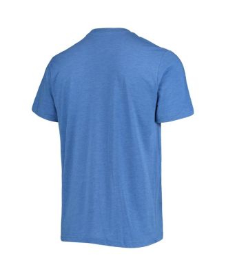 Men's Royal Los Angeles Dodgers Hand-Drawn Logo Tri-Blend T-shirt