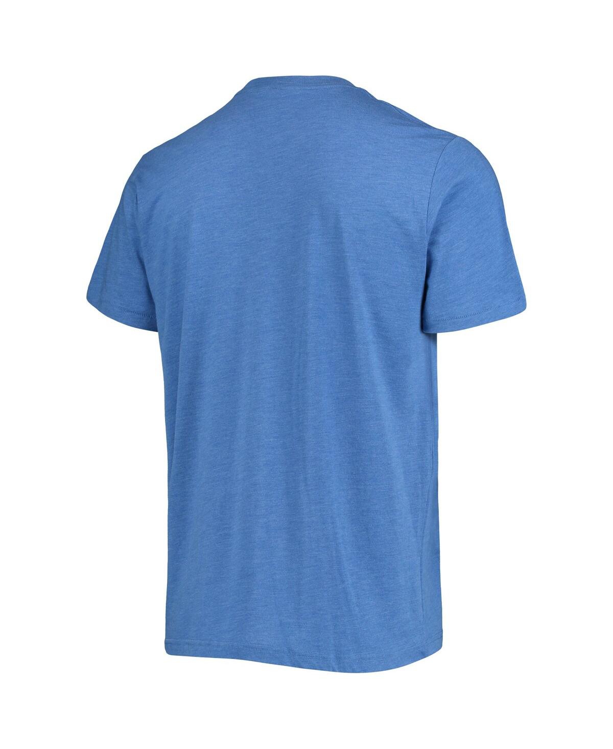 Homage Royal Los Angeles Dodgers Hand-drawn Logo Tri-blend T-shirt In Royal