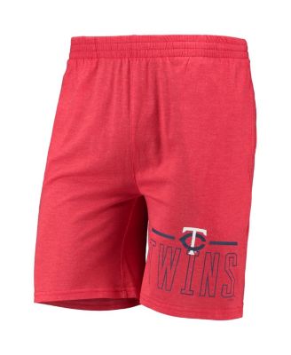 Men's Red, Navy Minnesota Twins Meter T-shirt and Shorts Sleep Set