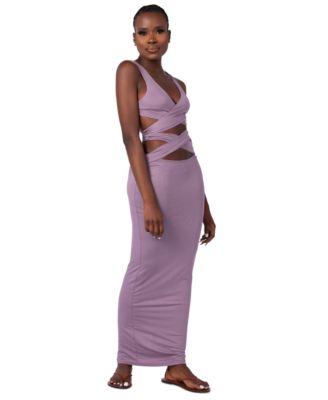 From Grayscale - Crisscross-Waist Bodycon Dress