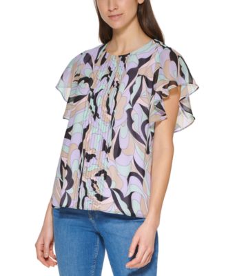 macy's calvin klein womens tops