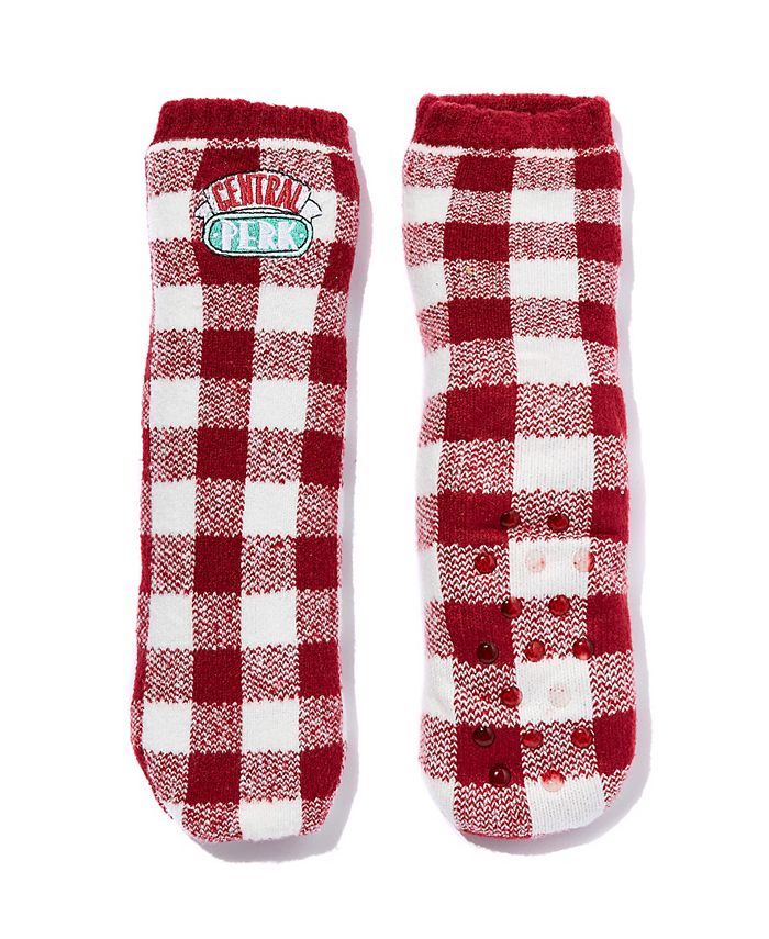 Cotton on slipper top socks