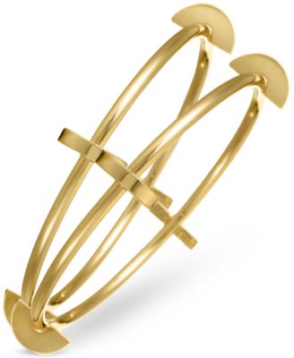 Photo 1 of Alfani Gold-Tone 2-Pc. Set Geometric Bangle Bracelets, Created for Macy's