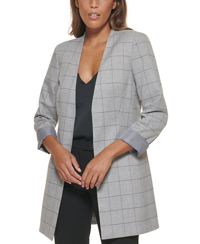 Women's discount windowpane jacket