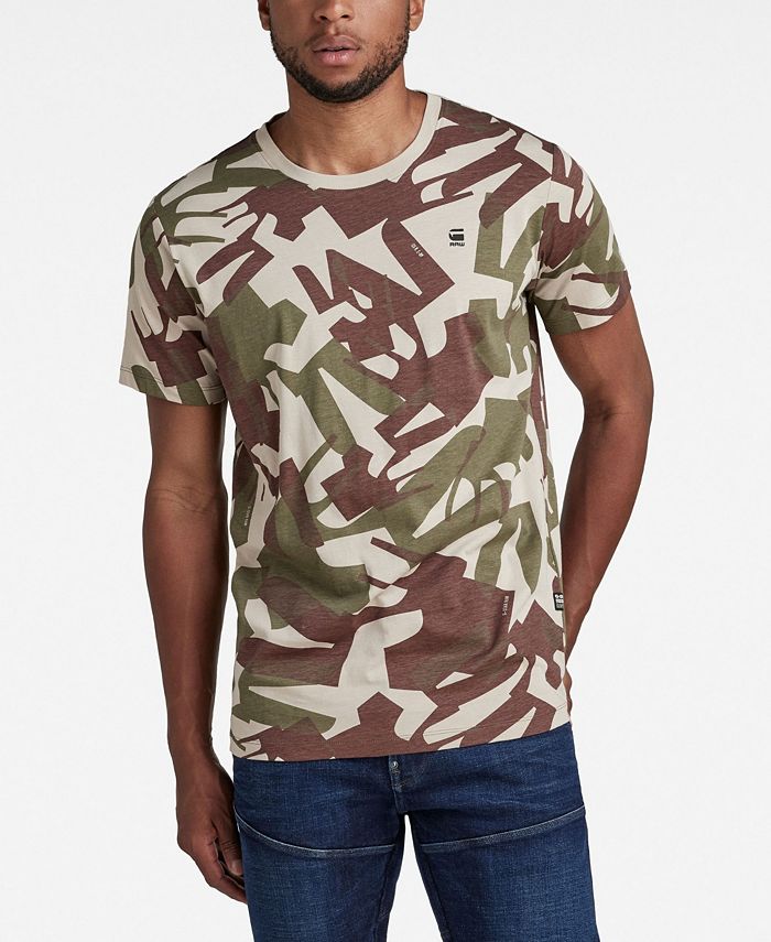 G-Star Raw Men's Camo Allover Regular T-shirt & - T-Shirts - Men -