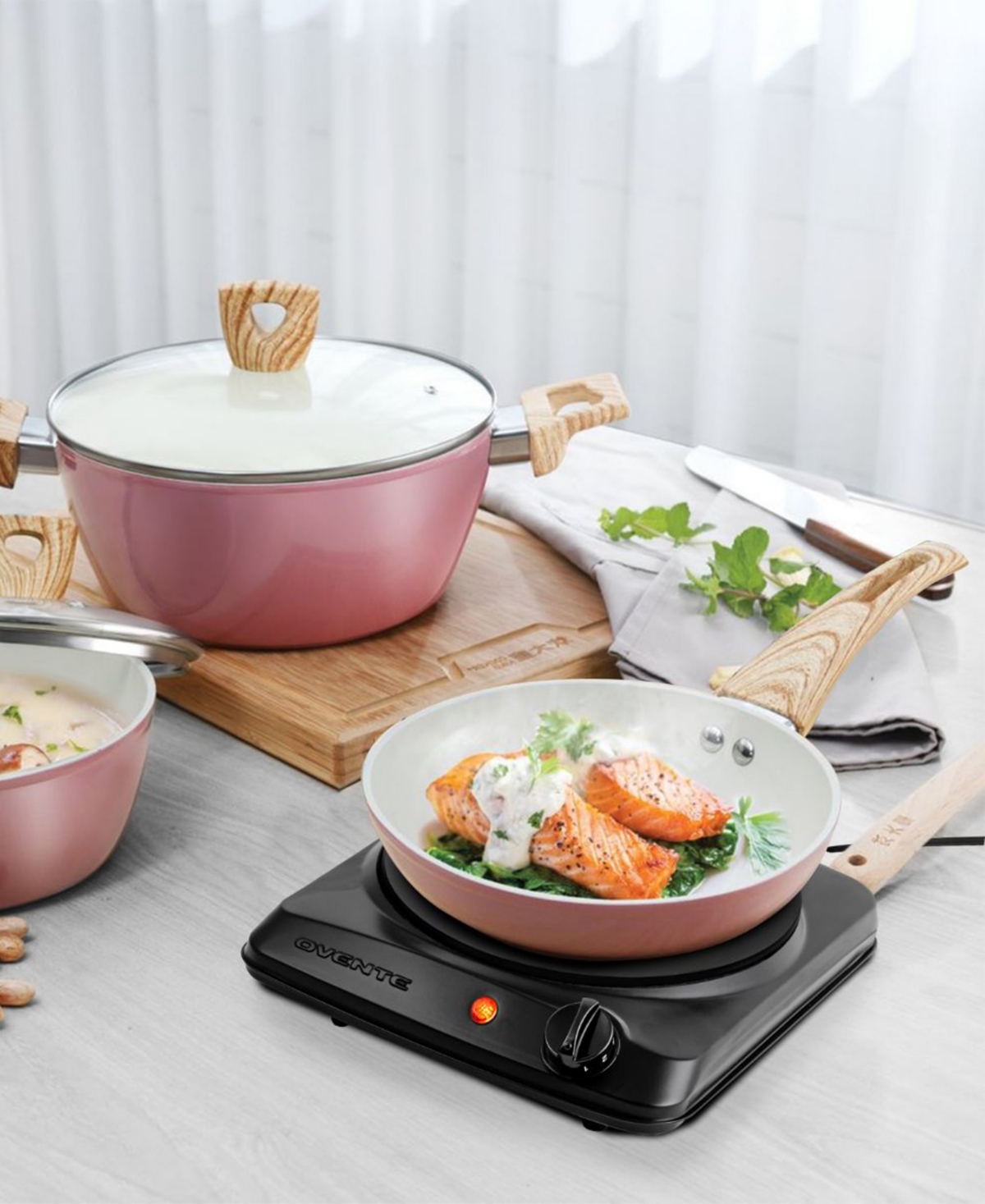 Ovente 1000w Single Hot Plate Electric Countertop Infrared Stove