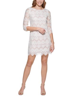 dearly departed lace dress A.L.C. Eden Lace Mini Dress in Slate Blue, Size 8 main image 0
