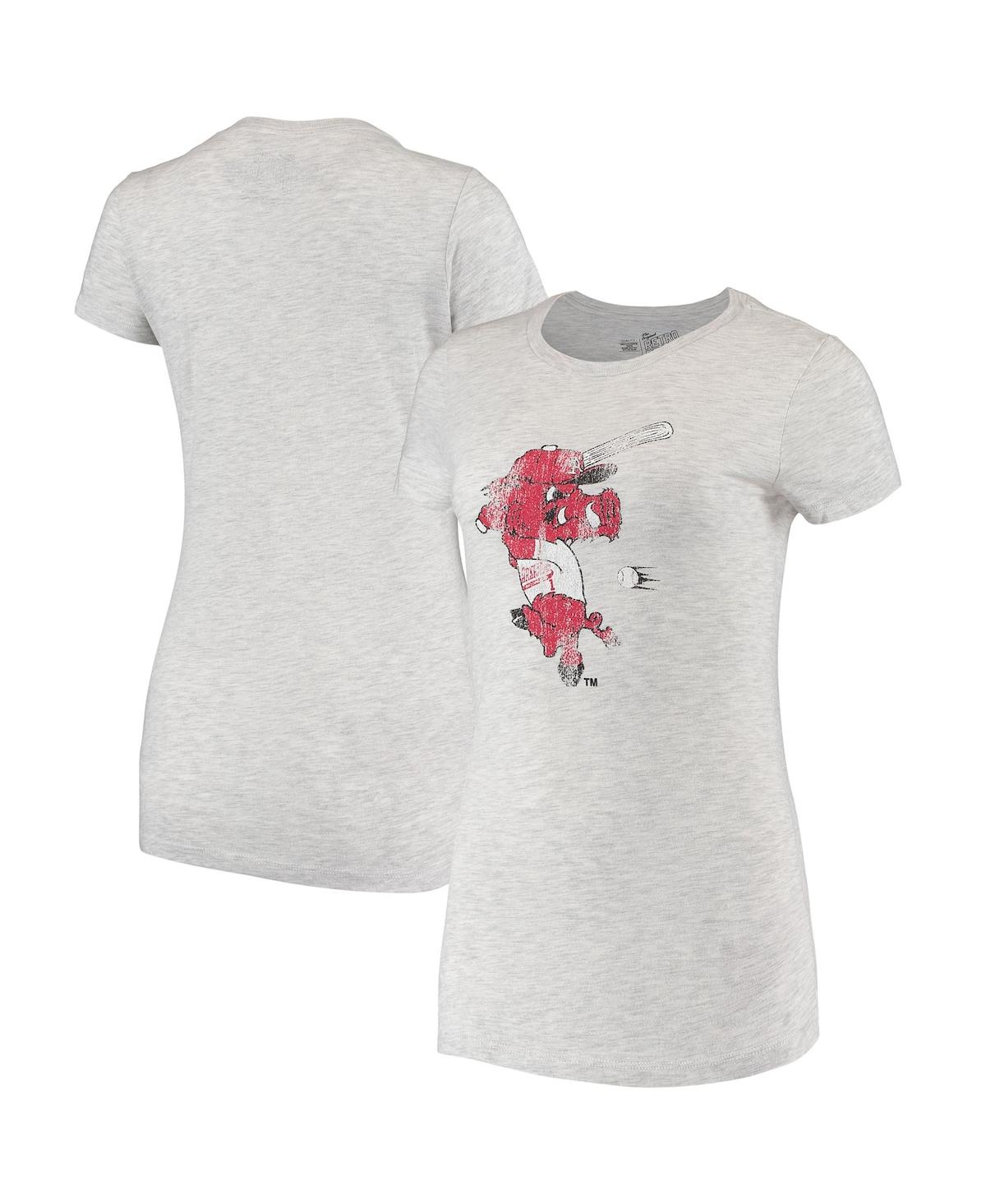 Women's Original Retro Brand Gray Arkansas Razorbacks Tri-Blend T-shirt - Gray