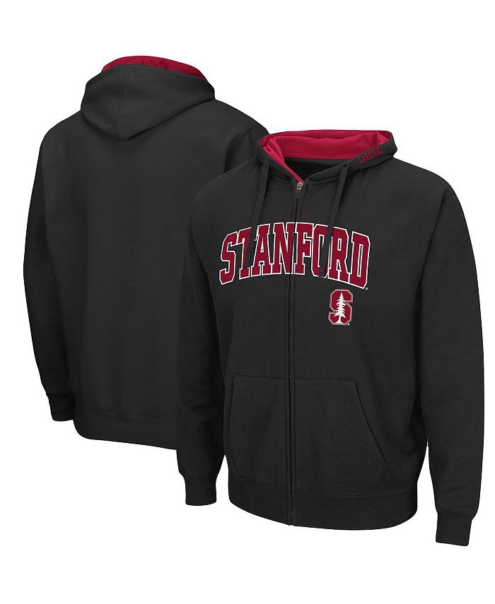 Men's Colosseum Black Stanford Cardinal Arch & Logo 3.0 Pullover Hoodie