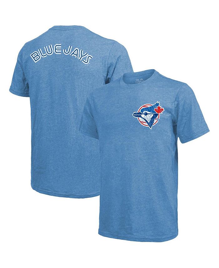 Majestic Men's Threads Light Blue Toronto Blue Jays Throwback Logo Tri ...