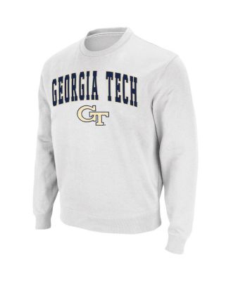 Men's Georgia Tech Yellow Jackets Arch Logo Tackle Twill Pullover Sweatshirt