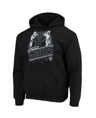 Men's Black Las Vegas Raiders Star Wars Empire Pullover Hoodie