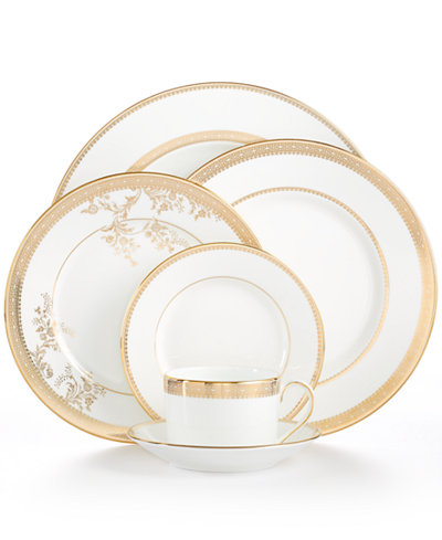 Vera Wang Wedgwood Dinnerware, Lace Gold Collection