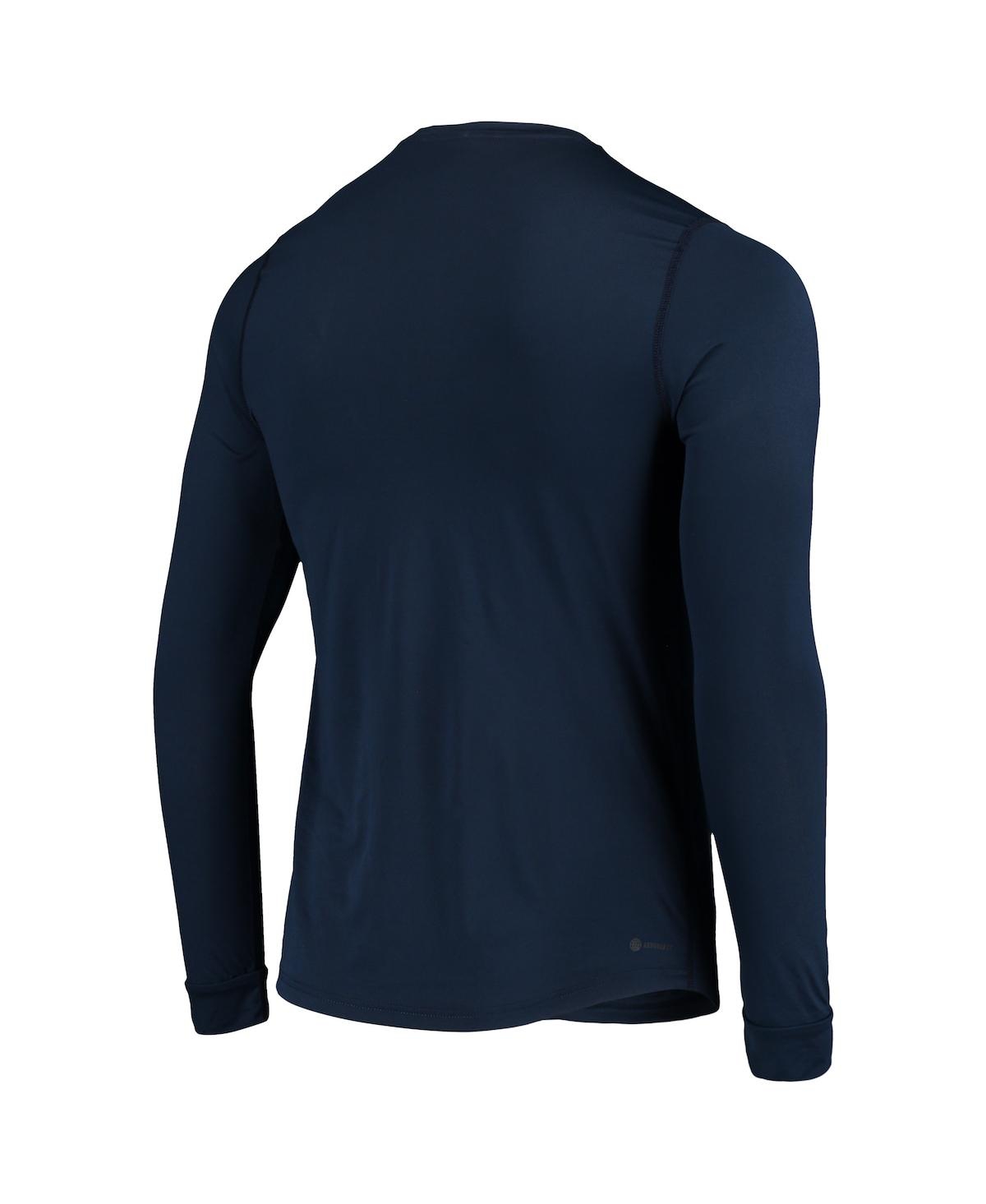 Men's adidasSt. Louis Blues Dassler Aeroready Creator Long Sleeve T-shirt - Navy