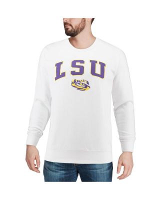Men's LSU Tigers Arch & Logo Crew Neck Sweatshirt