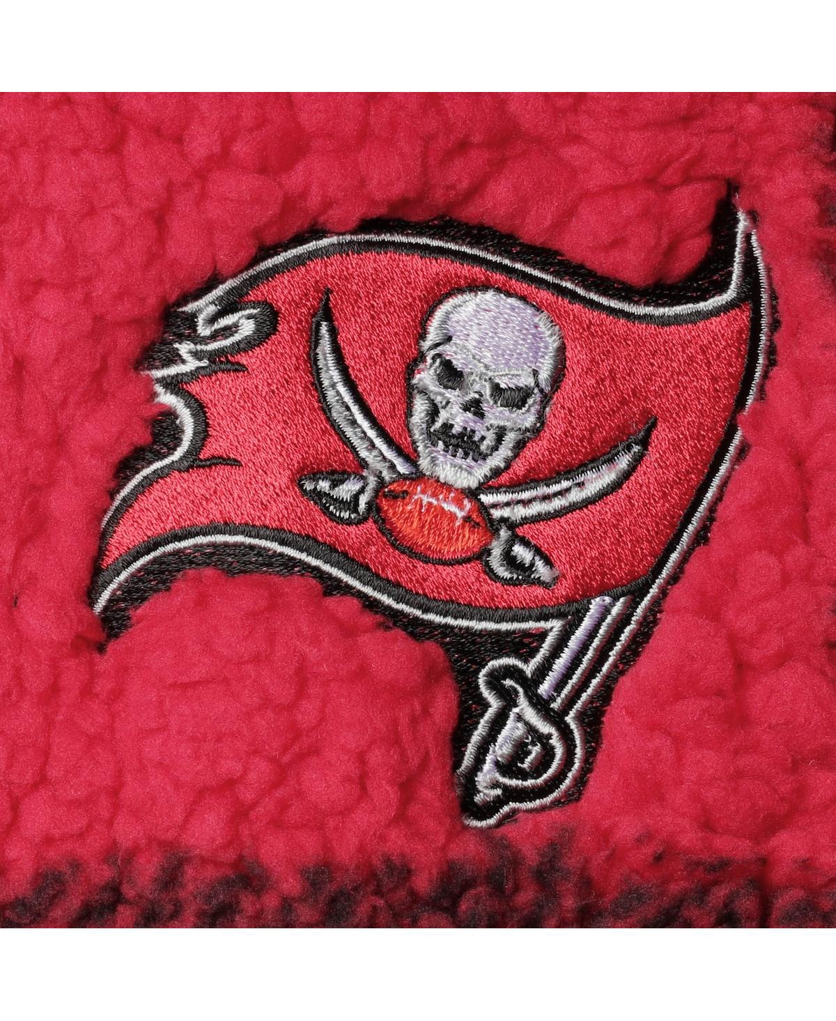 G-iii 4her By Carl Banks Red Tampa Bay Buccaneers Sherpa Plaid Quarter-zip Jacket In Red