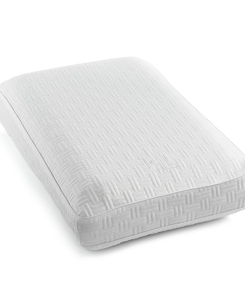Lauren Ralph Lauren Closeout Memory Foam Gusset Pillow With Thermaphase Gel Reviews Pillows Bed Bath Macy S