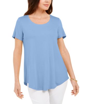 JM Collection Scoop-Neck T-Shirt, Created for Macy's - Macy's