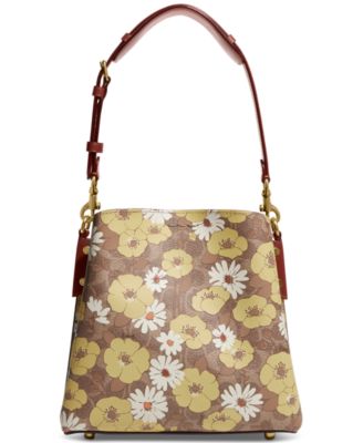 COACH Willow Leather Bucket Satchel Bag