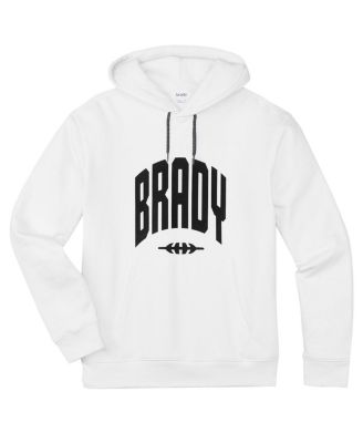 Men's White Varsity Pullover Hoodie