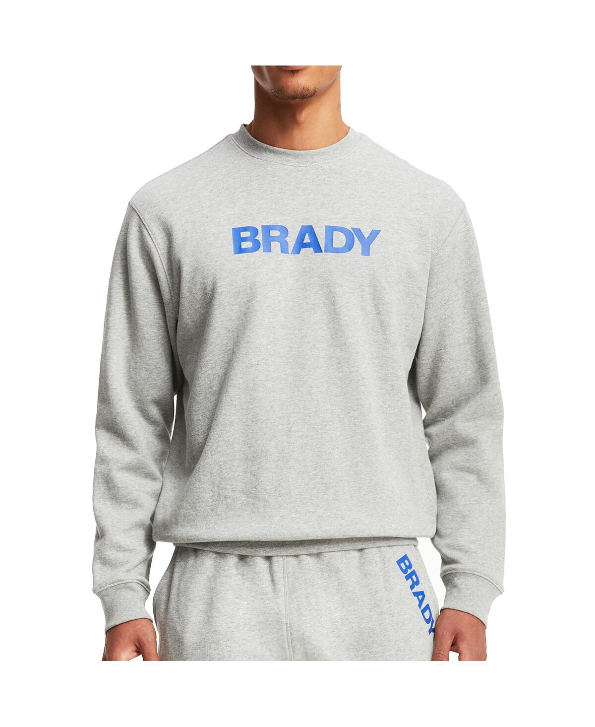 Shop Brady Men's  Gray Wordmark Pullover Sweatshirt
