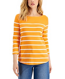 Striped Cotton Top, Created for Macy's