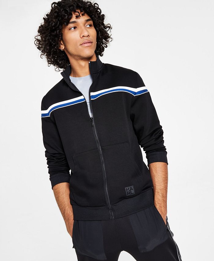 Karl Lagerfeld Paris Men's Colorblocked Track Jacket, Created for Macy ...