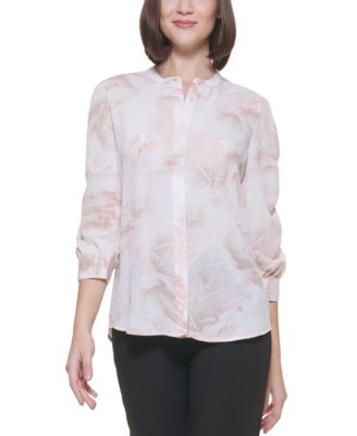 calvin klein tie blouse