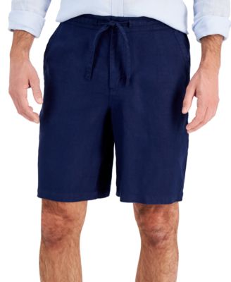 Men's 100% Linen Drawstring Shorts