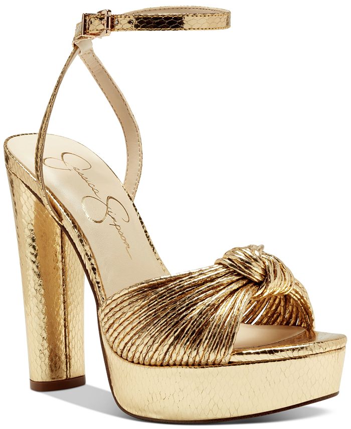 Macys cheap gold sandals