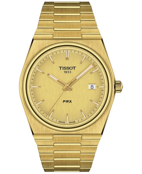 Tissot Men's PRX Gold-Tone Stainless Steel Bracelet Watch 40mm