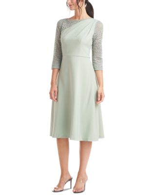 JS Collections Asymmetrical Lace-Trim 