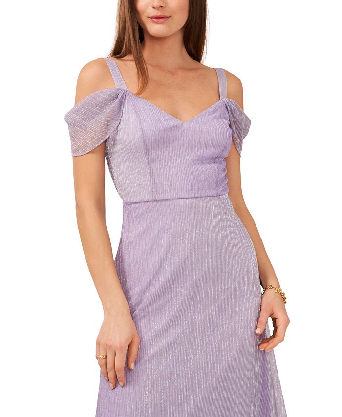 Plum lace cold new arrivals shoulder midi dress
