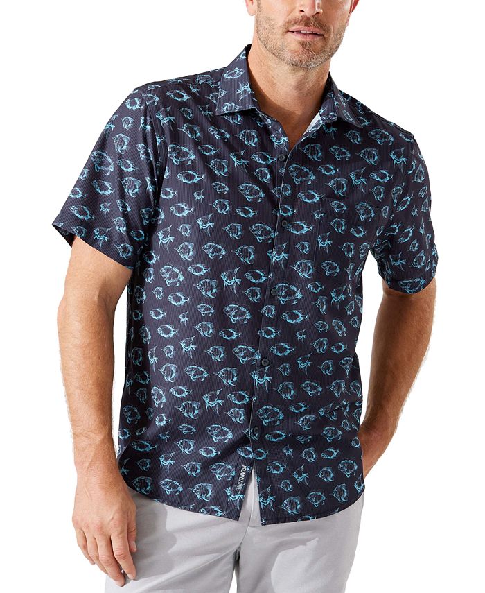 Tommy Bahama Men's IslandZone Coastal Ease Azul Escape Camp Shirt - Atlantic main image 1